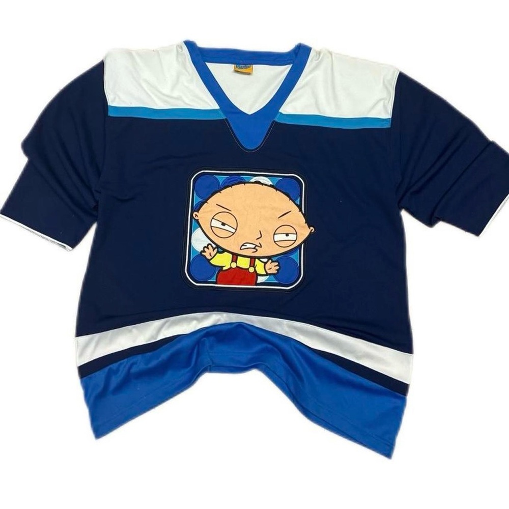 2007 Fox Family Guy “Stewie” Y2K Blue and White Jersey